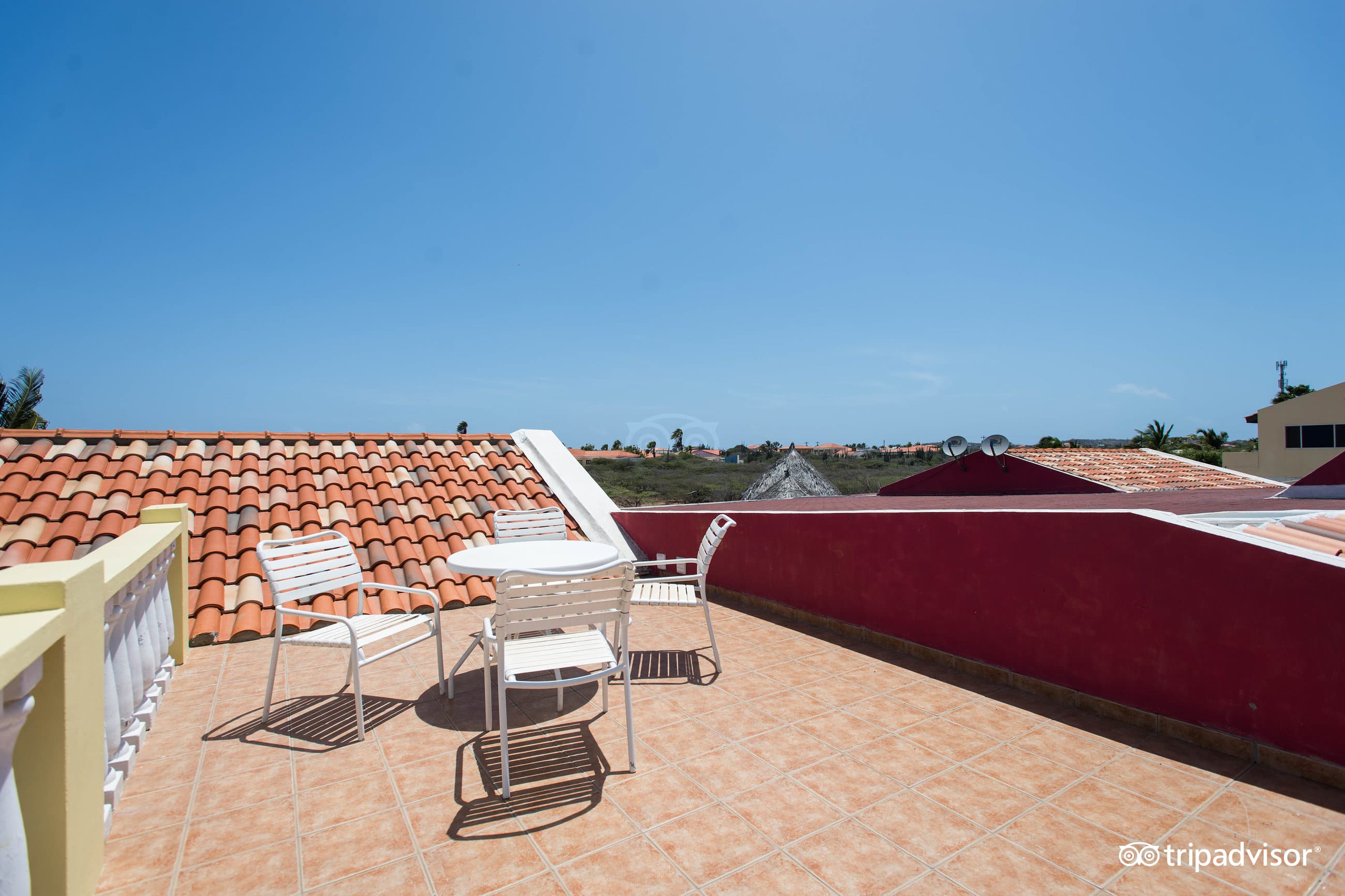 Rooftop Terrace at the Aruba Cunucu Residence
