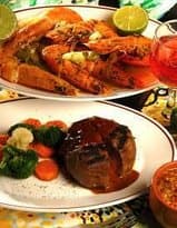 Specialties of the House: Shrimps and Steak