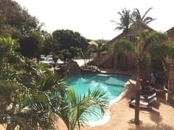 pool and garden