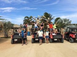 group photo. infront of Philip's Animal Gatden