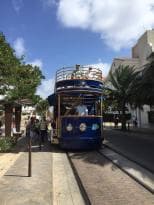 Double decker street car