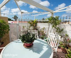 Patio at the A1 Apartments Aruba