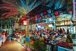 Lola Taqueria, as seen from the street 2020