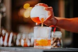 Ready to drink smoked old fashioned