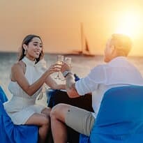 If you're seeking a romantic escape, Passions on the Beach offers the perfect setting. Whether it's a serene sunset dinner or an enchanting evening under the stars, every moment is designed to create unforgettable memories.