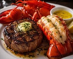 Our best surf and turf in Aruba