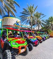 🌈 Rev those engines! Our vibrant fleet of UTVs is lined up and ready to roll. With every color under the Aruban sun, these cool rides are your chariots to adventure. Hop in, and let's explore ABC-style! 🚀🏝️ #ColorfulAdventure #ArubaUTV"