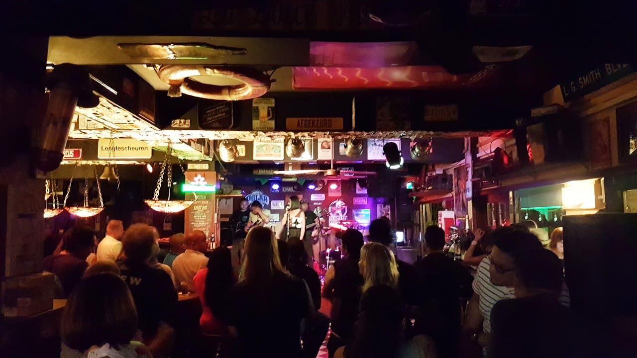 On Saturday, Live local bands on stage.