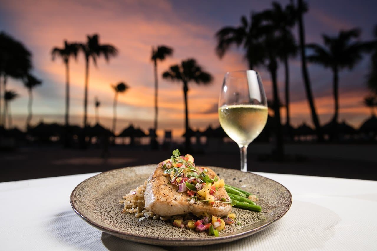Pan Seared Salmon from our Dinner menu.