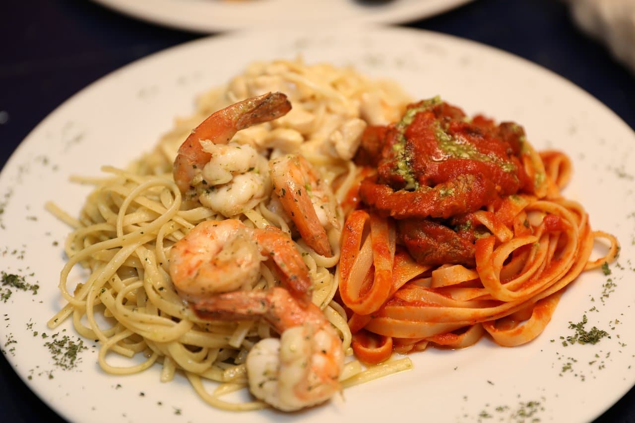 Trio di Pasta Don Lucky
Shrimp/Chicken/Tenderloin
