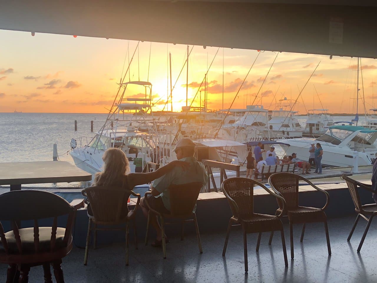 Sunset view from the terrace