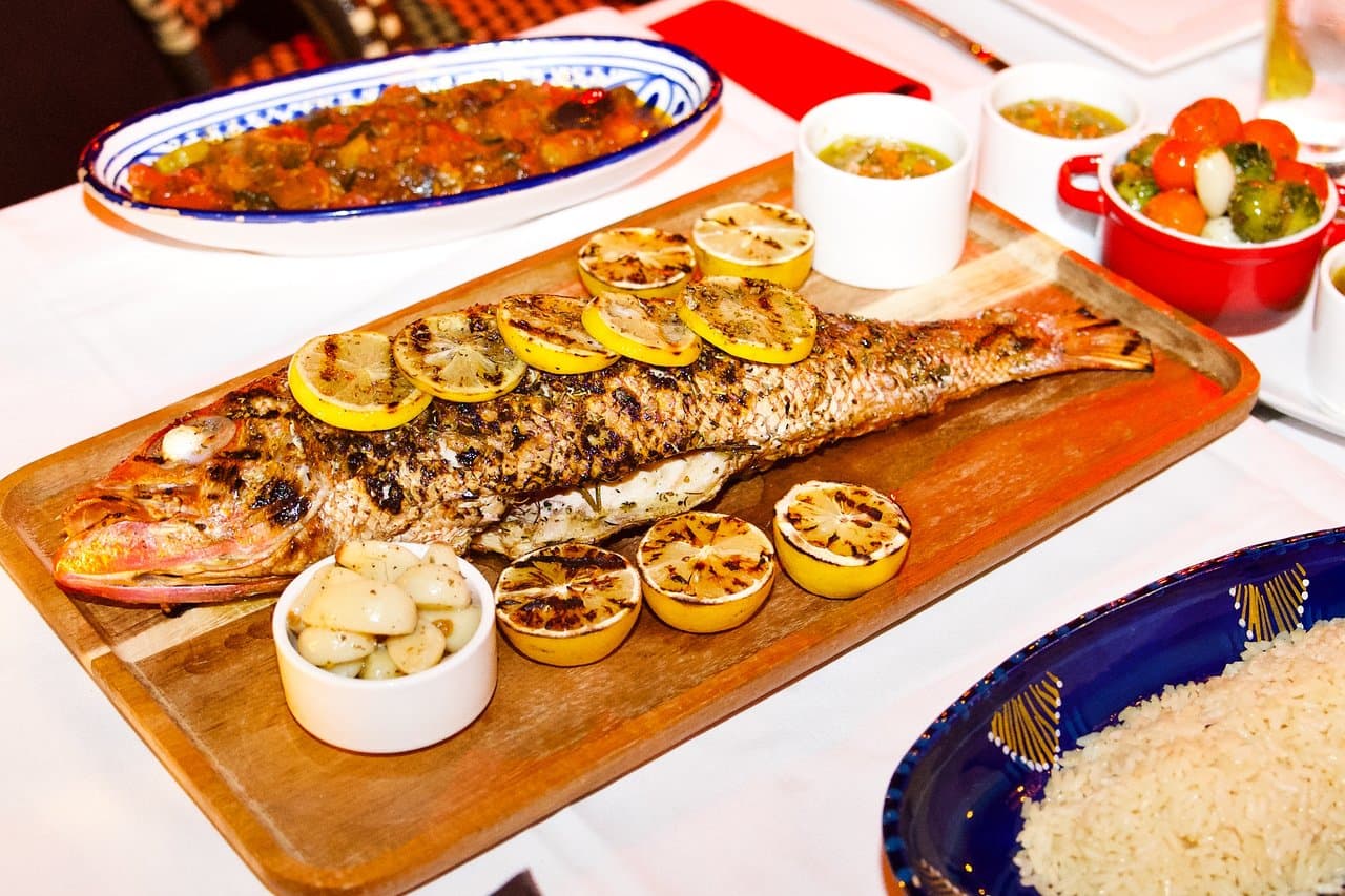 Whole Grilled Red Snapper