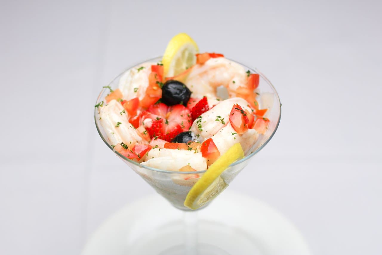 Delicious shrimp cocktail