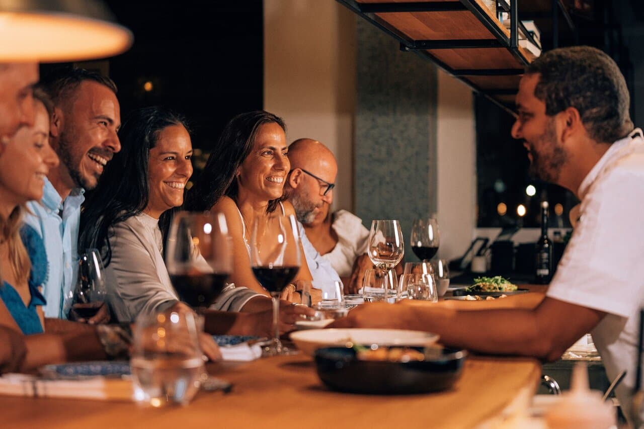 Our open kitchen concept gives you the opportunity to interact with the chef.