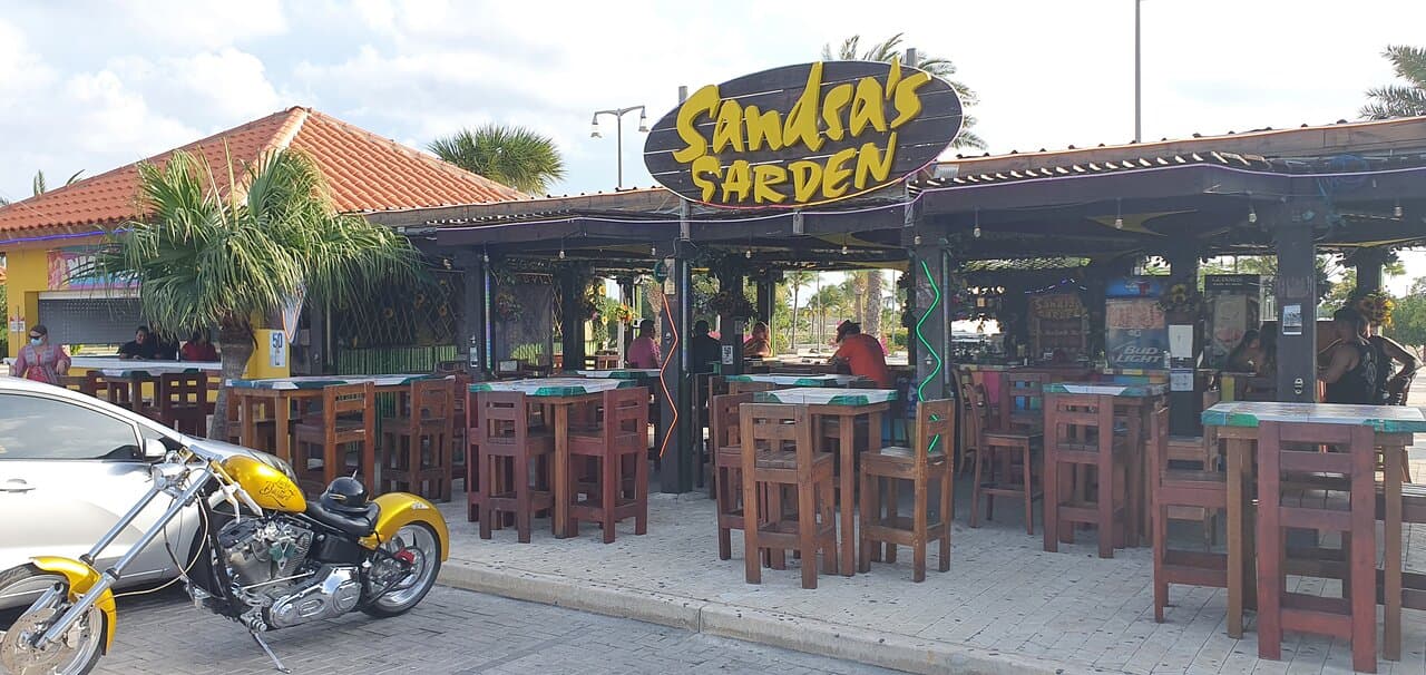 Sandra's Garden where locals and visitors get together