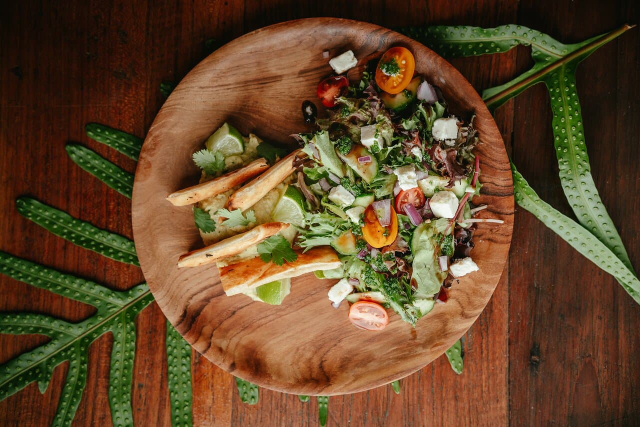 Mediterranean Hummus Greek Salad