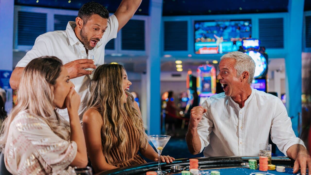 Try your luck, under a starlit sky at our Las Vegas style Casino 
Check out our wide variety of slot machines, video poker, sport book and play the classics, live games such as Blackjack and Roulette 
Our casino also features Aruba‘s hottest live poker action, with daily offerings such as Hold ‘em and Omaha 
Poker room  open from 7pm to 3am
 
Monday to Sunday 11am to 3am for slots, tables open at 3pm
Website tcaruba.com,   telephone +297 526 6930