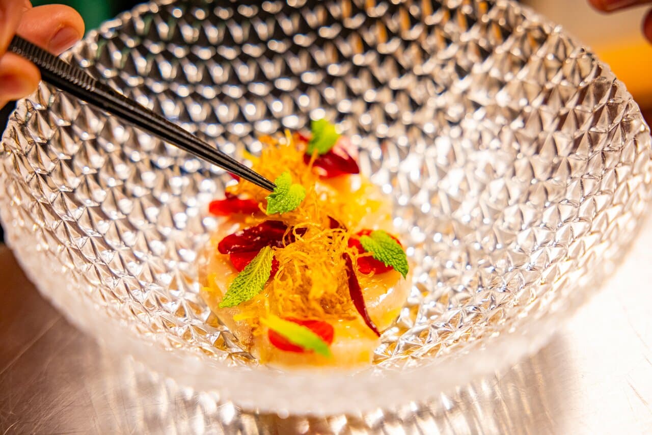 Japanese Yellowtail Hamachi Crudo