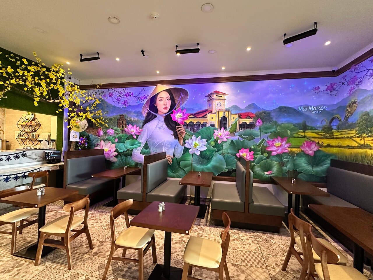 Indoor dining area