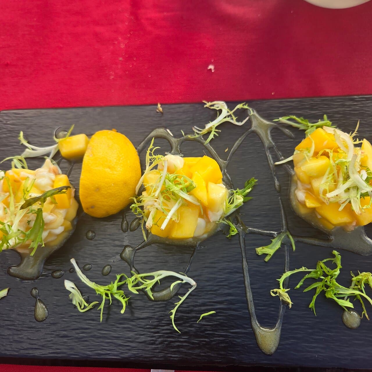 Shrimp with pineapple so good.