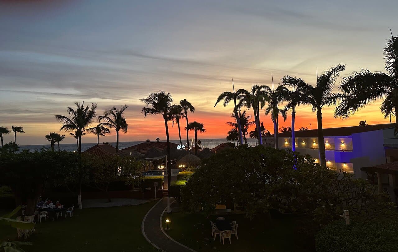 Beautiful sunsets to enjoy on beachfront property