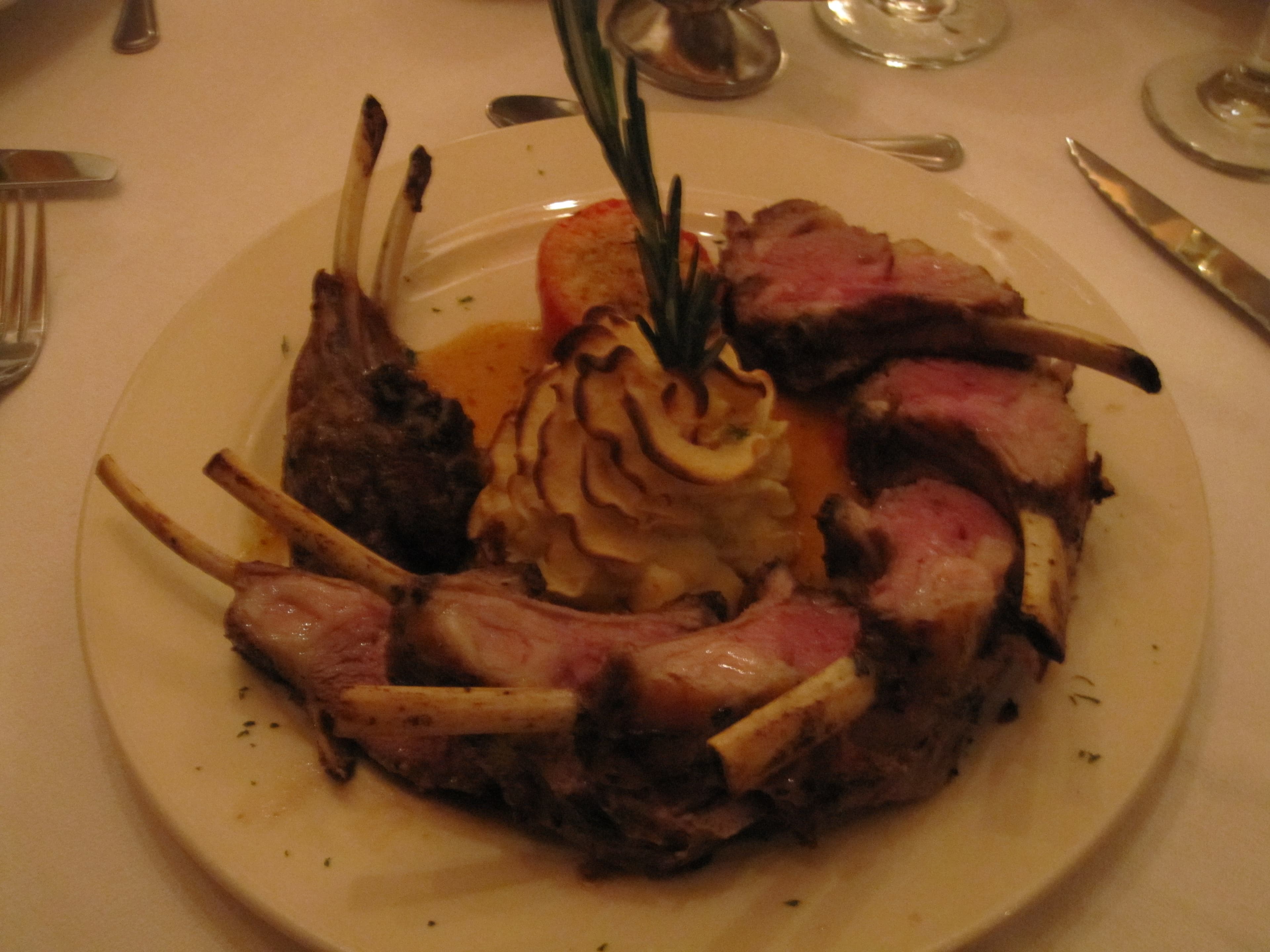 Famous rack of lamb
