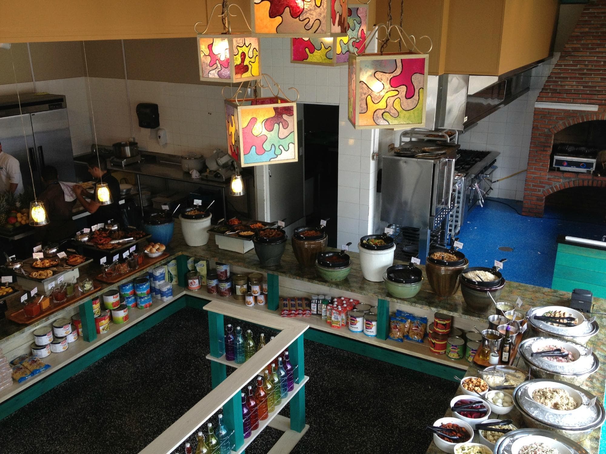 Birds eye view of our buffet