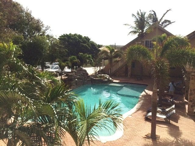 pool and garden