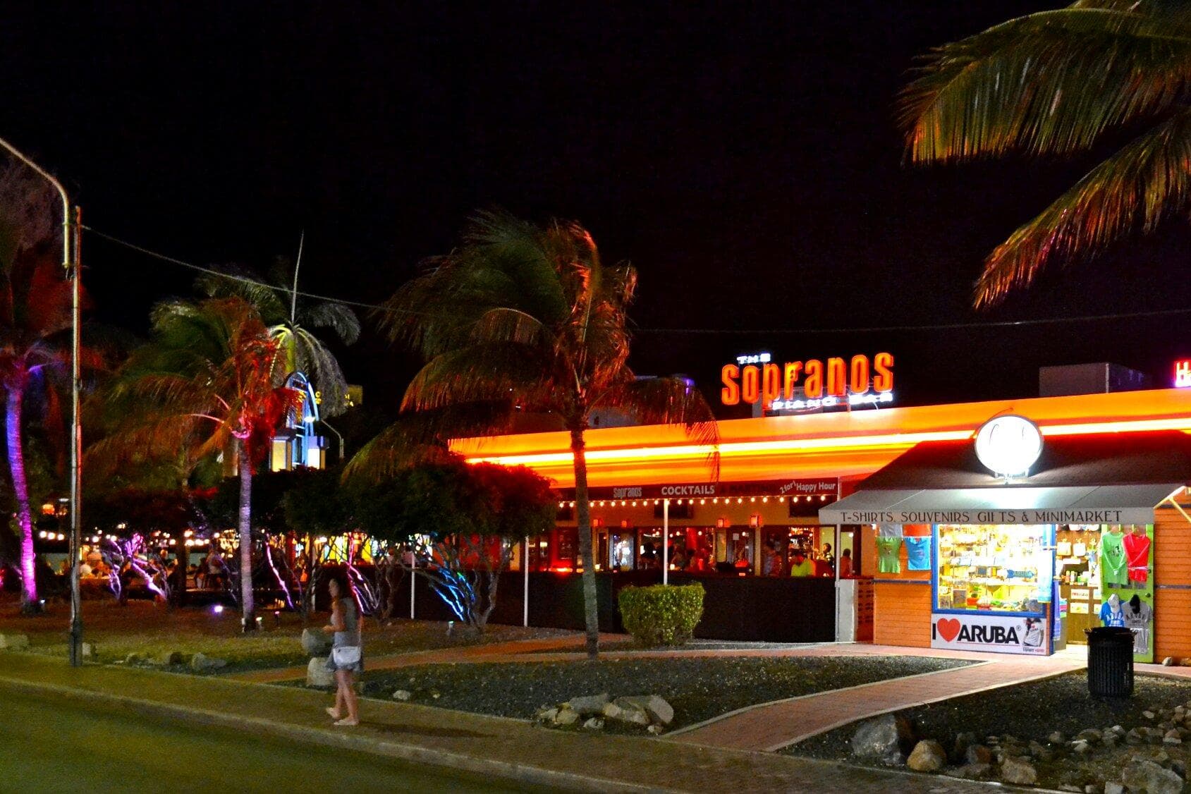 Sopranos Piano Bar at Arawak Garden, Palm Beach, Aruba