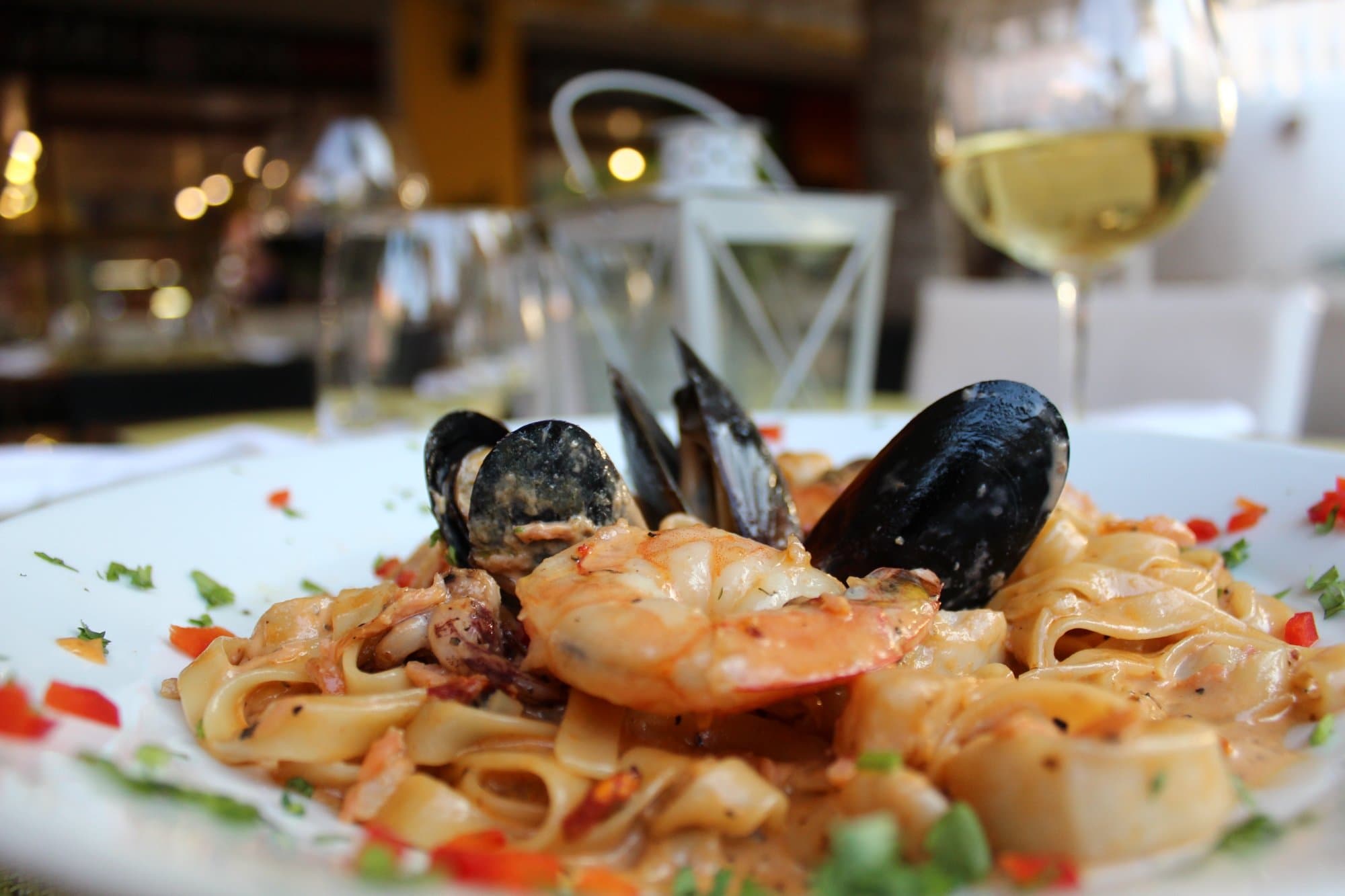 Frutti Di Mare,Shrimps,Mussels,Calamari,Smoked Salmon....