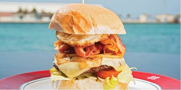 Our special hamburger  .