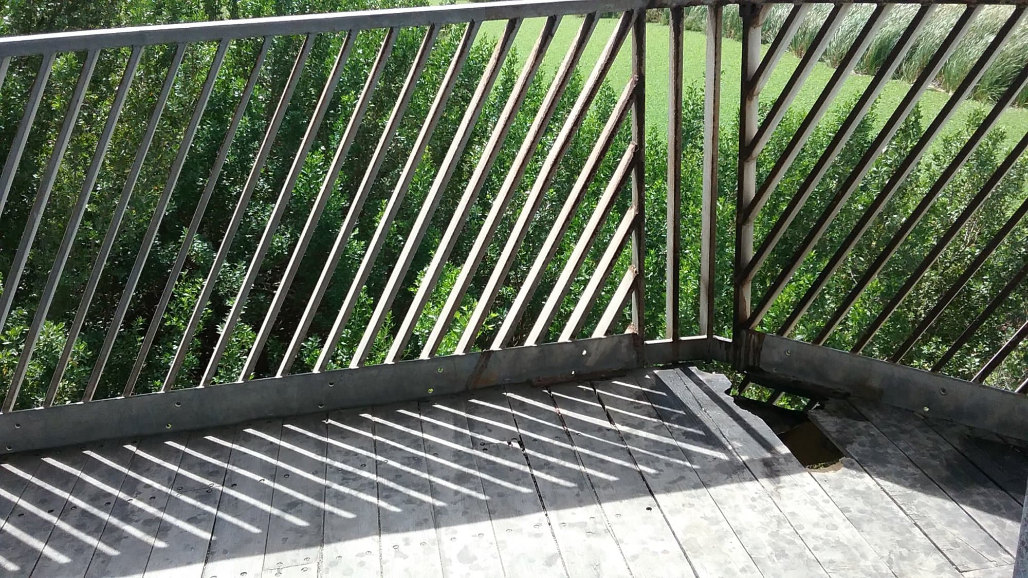 Another view of the hole.