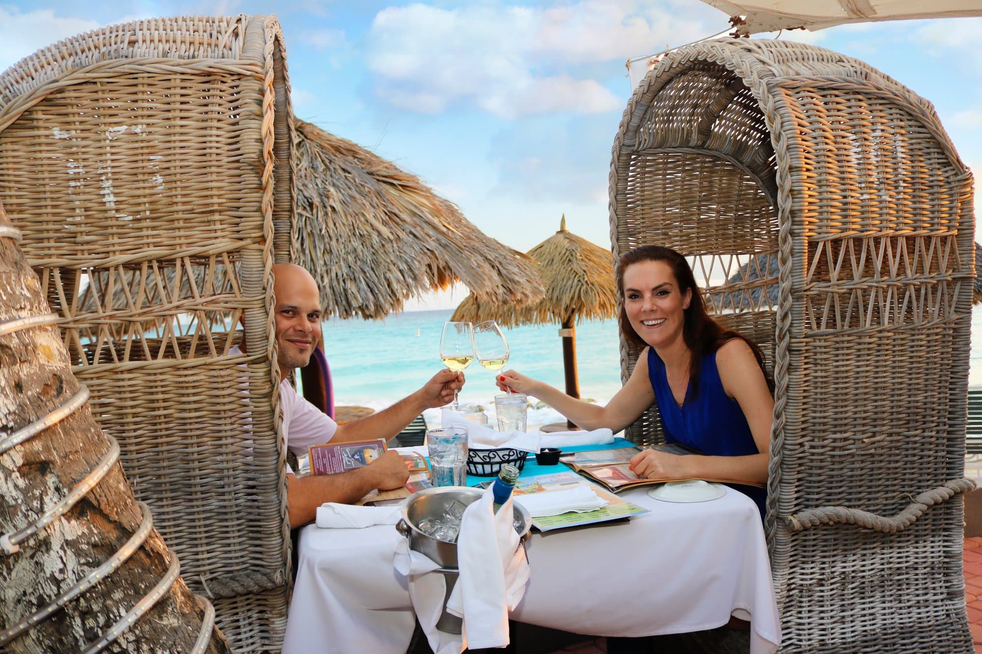 Dinner for two by the beach