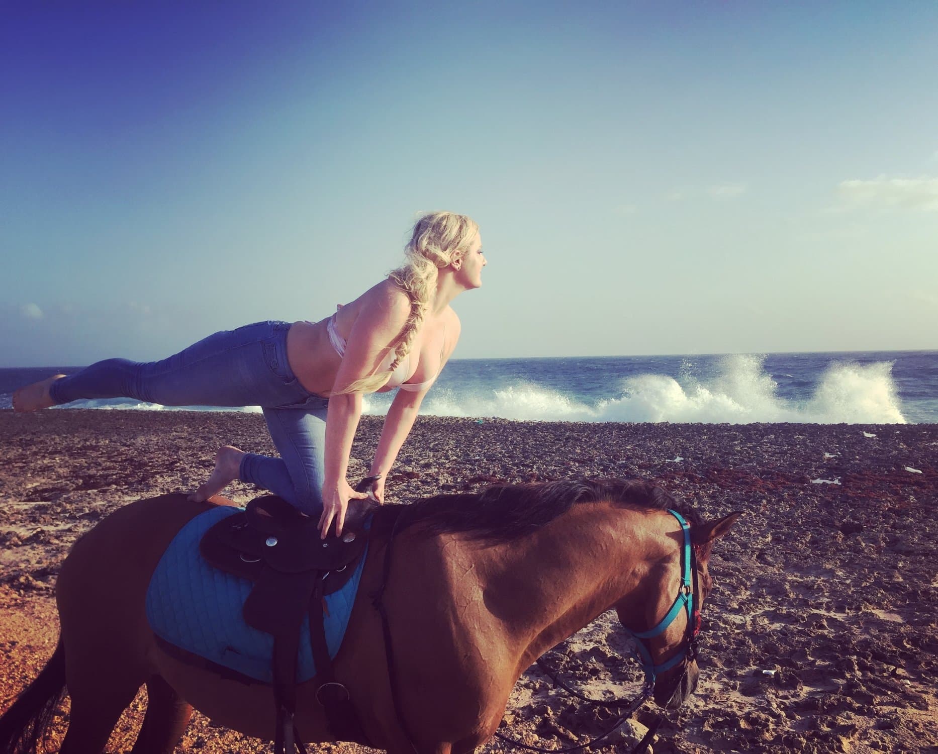 Liz sunrise Horseback
