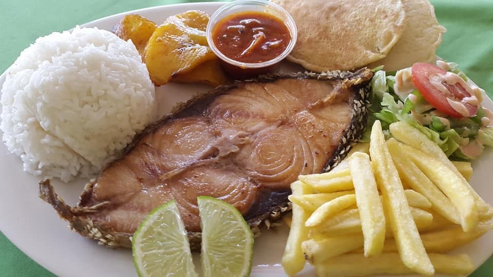 local fish!! with creole sauce
