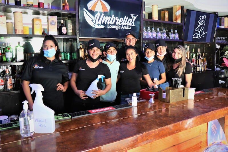 Team Umbrella Lounge Aruba