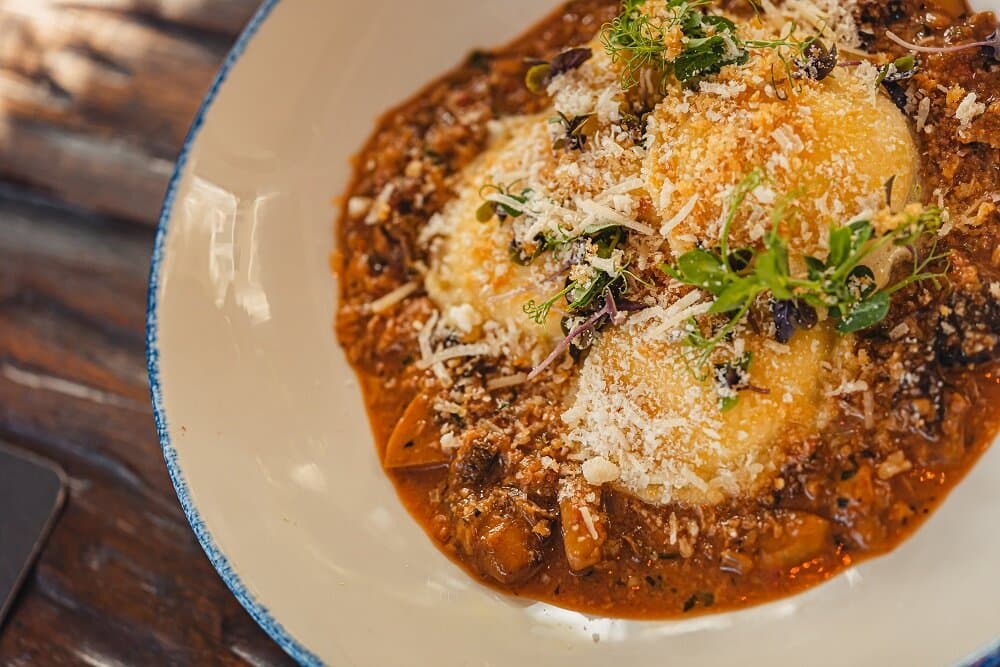 Main course during "That's Amore" on Monday nights