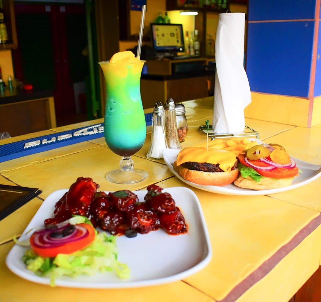 Enjoy our Delicious Spicy BBQ Wings or our Pizza Bobs Burgers