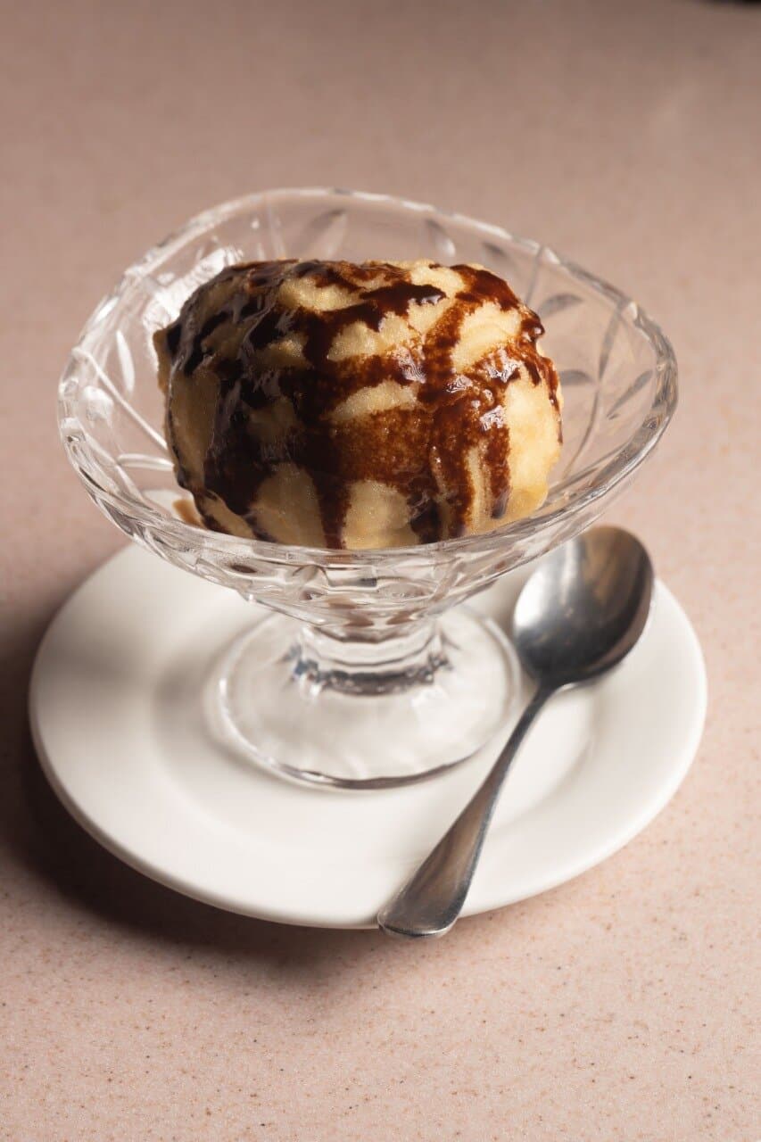 Fried ice cream ball