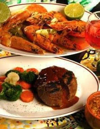 Specialties of the House: Shrimps and Steak