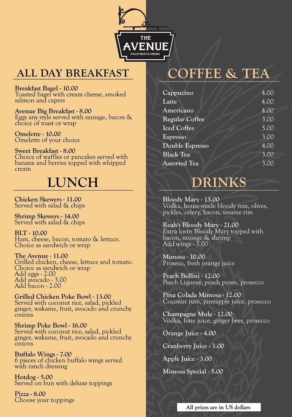 Breakfast and lunch Menu!