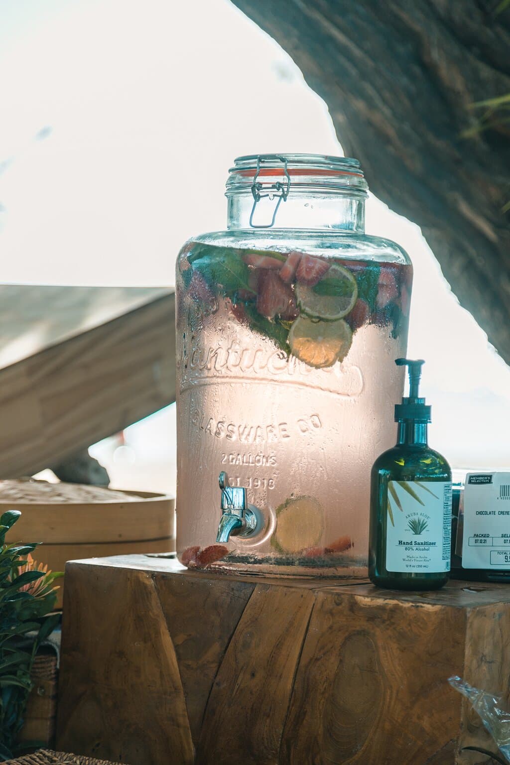The water