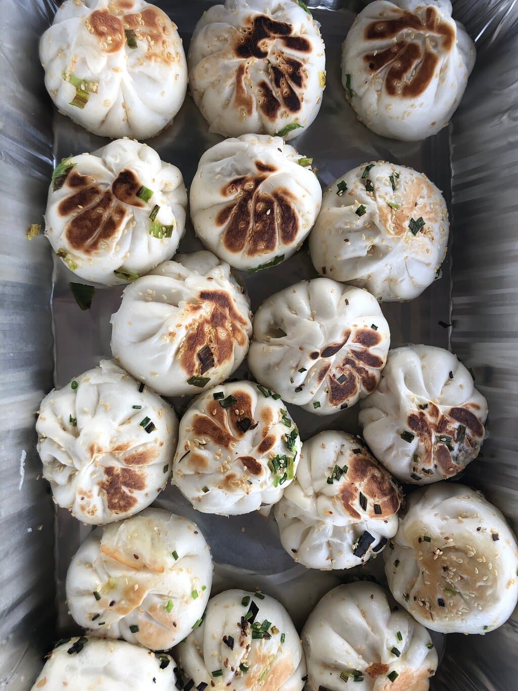 Pan Fried Veggie Bao
