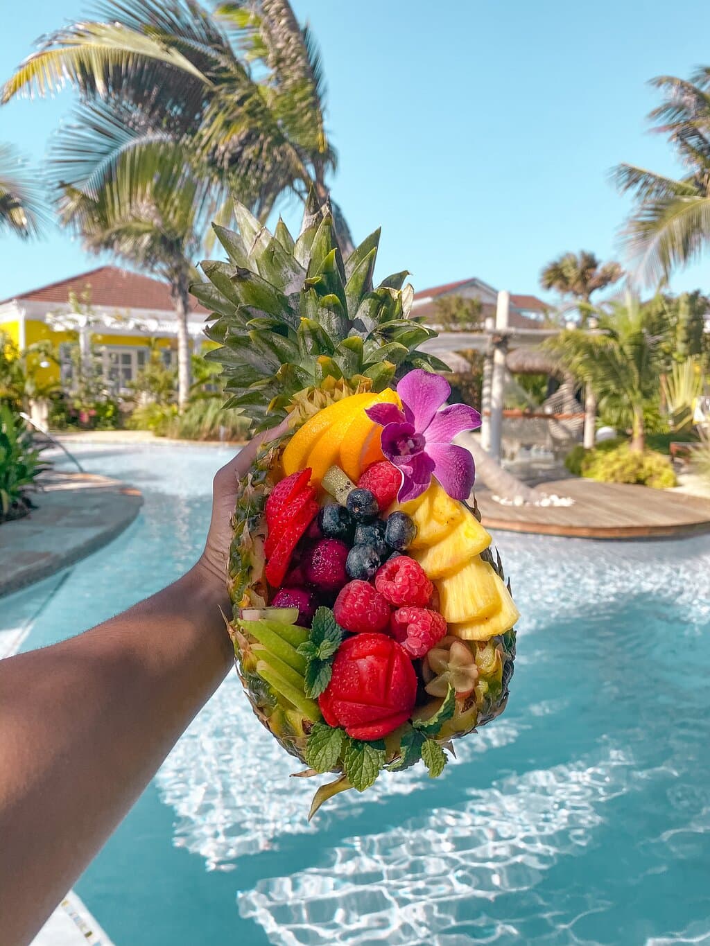 Our pineapple bowl enjoyed at Boardwalk hotel