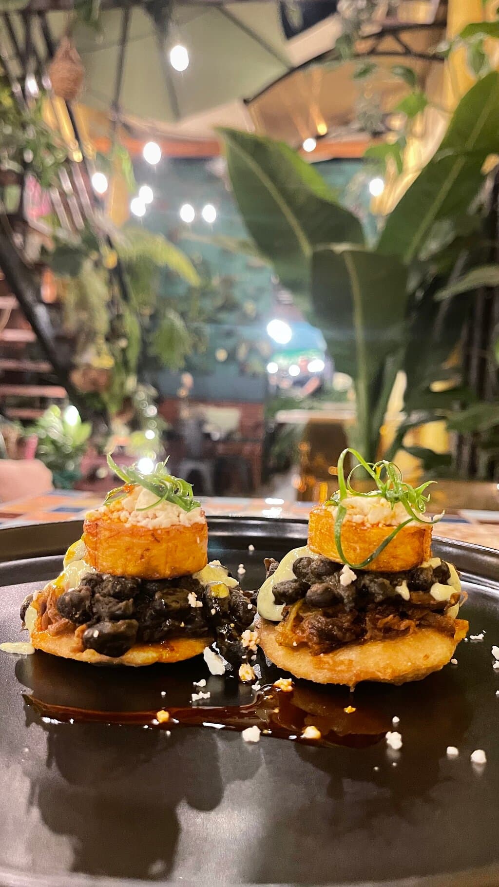 “ Arepitas de pabellon” Venezuela traditional plate present in 2 small bites!  Gorgeous!