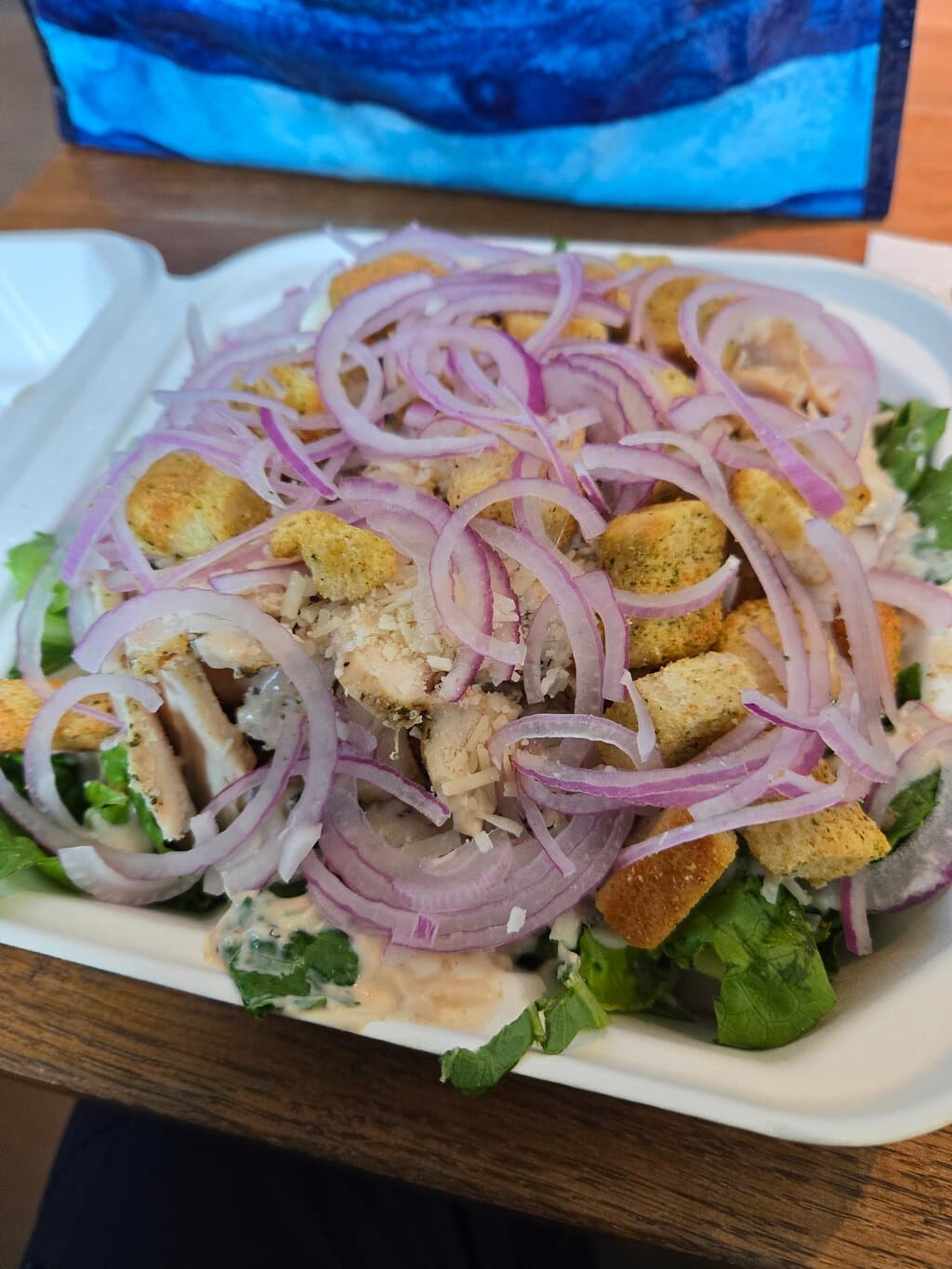 My Grilled Chicken Caesar from Jacks - with extra chicken.
