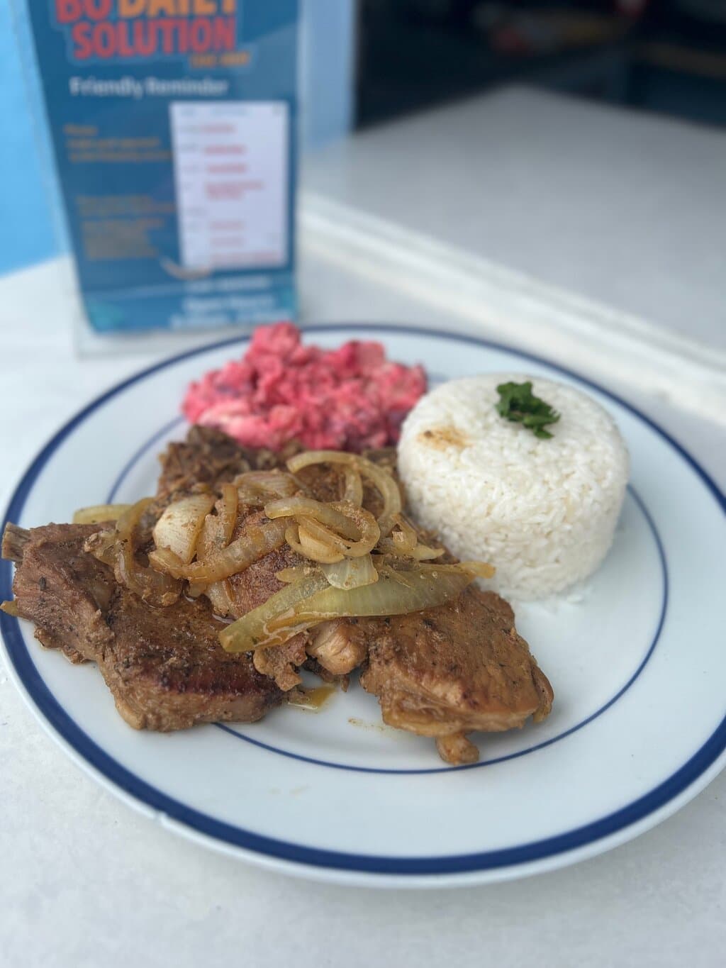 🍽️ Lunch Special Alert! Treat yourself to our delicious Pork Chop Lunch Special — juicy, perfectly seasoned, and served with rice, beans, and love. A hearty, home-style meal that hits all the right notes!