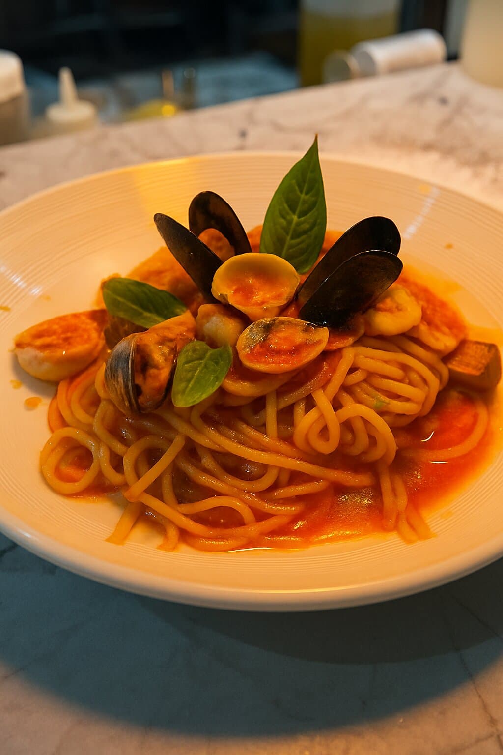 Seafood pasta
