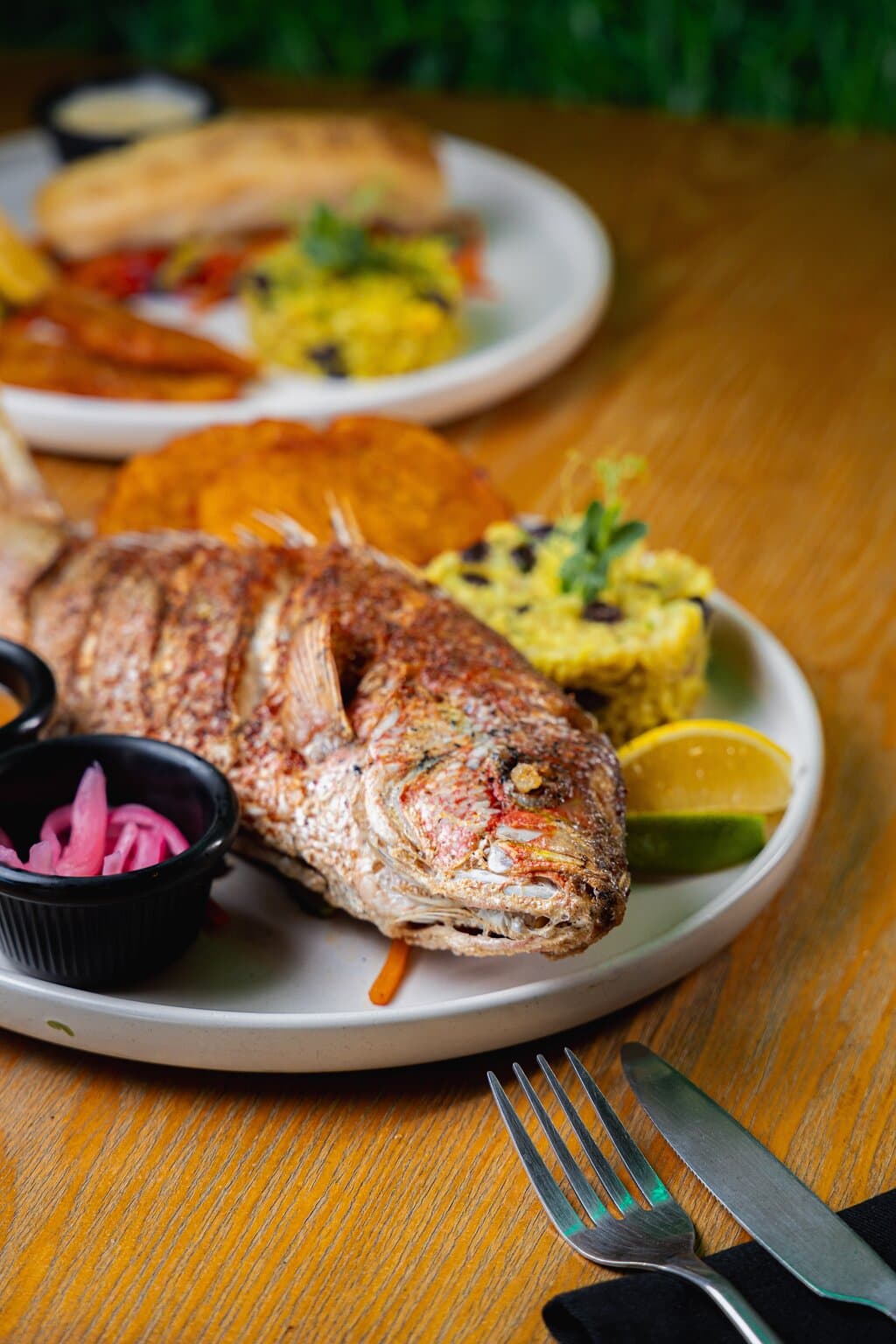 Fried Red Snapper.