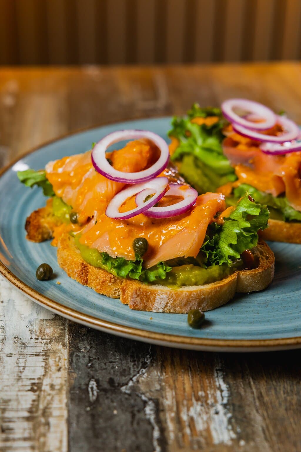 salmon toasts